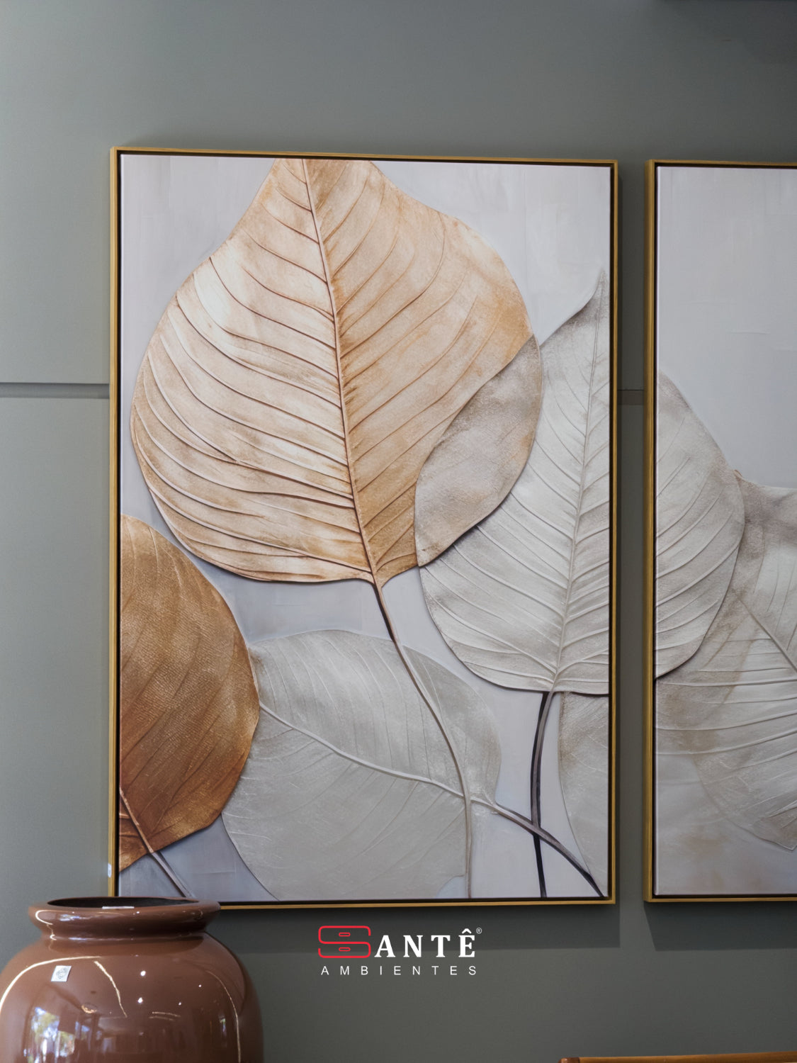 Quadro Linha Canvas C/ Mold Leart Santê Ambientes