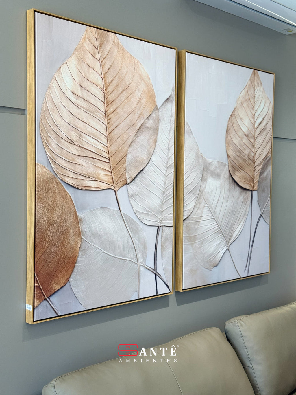 Quadro Linha Canvas C/ Mold Leart Santê Ambientes