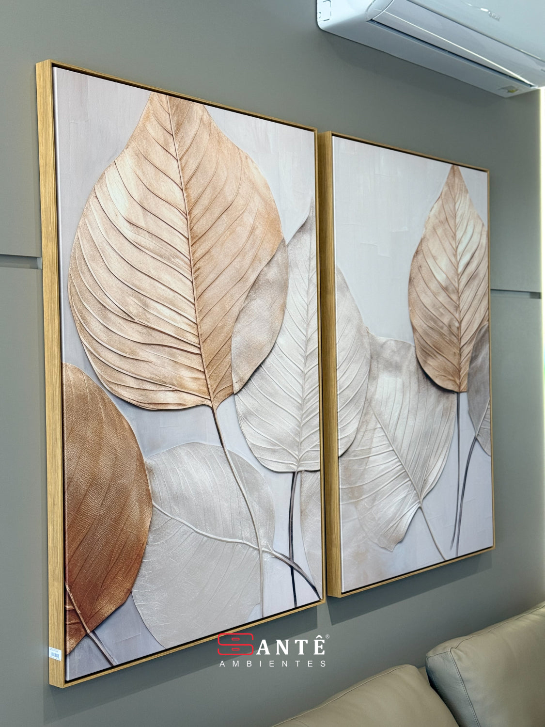 Quadro Linha Canvas C/ Mold Leart Santê Ambientes