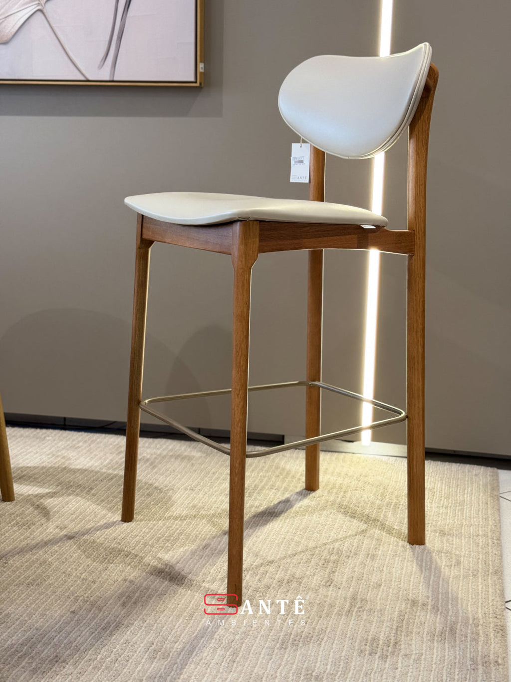 Banqueta S Catarina Metal Seiva Santê Ambientes