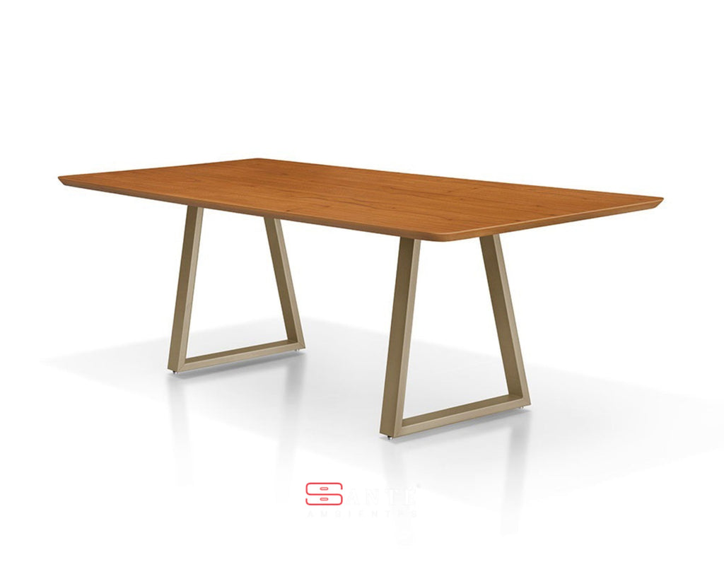 Mesa Am Capri Am Rt 220X100 Aço Mobilia Santê Ambientes