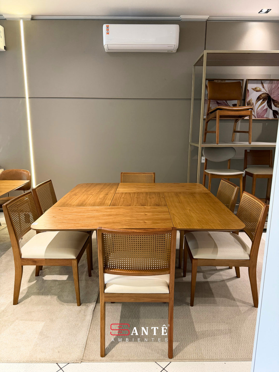 Mesa 3J Cabana Quad 150X150 Moveis Santê Ambientes