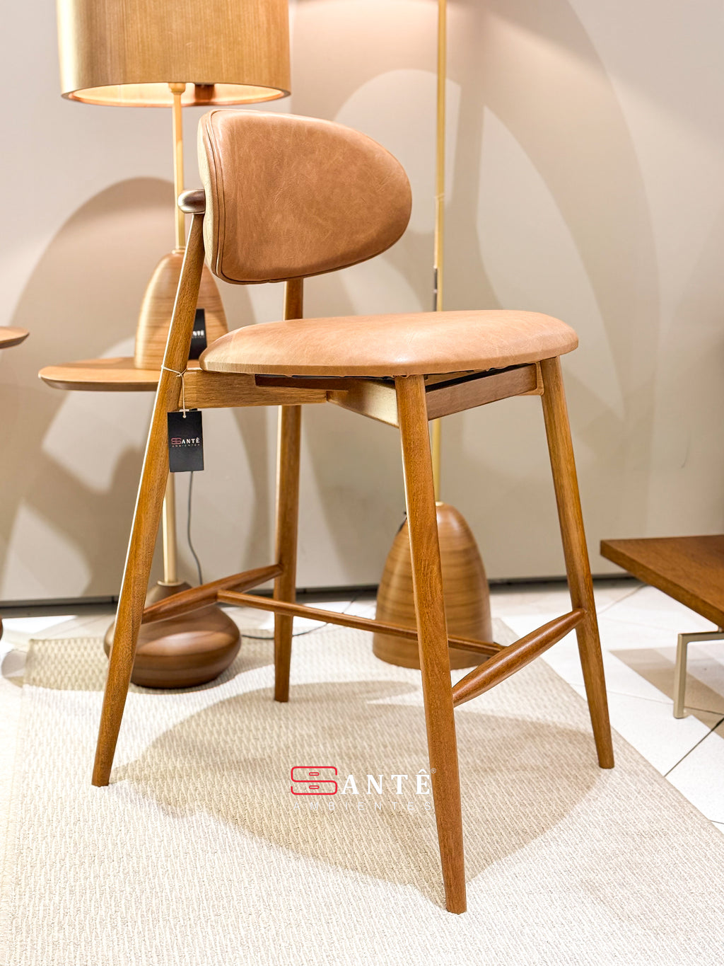 Banqueta Mey Simone Marron Caramelo Ref 8057